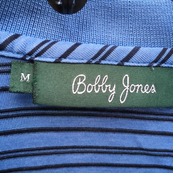 Bobby Jones Men's Golf Polo Sapphire Blue Shirt - Picture 4 of 5